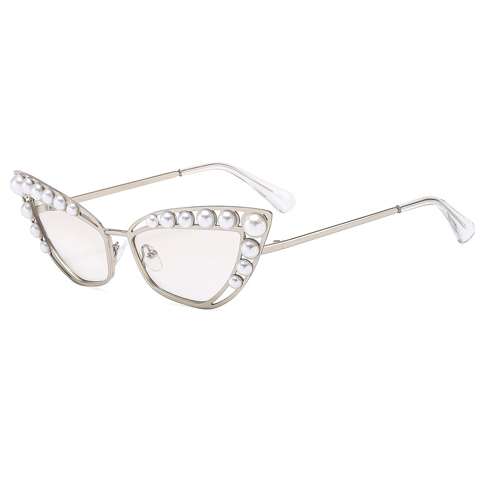 Cat's Eye Pearl Women's Sunscreen Sunglasses Sunglasses Sunglasses
