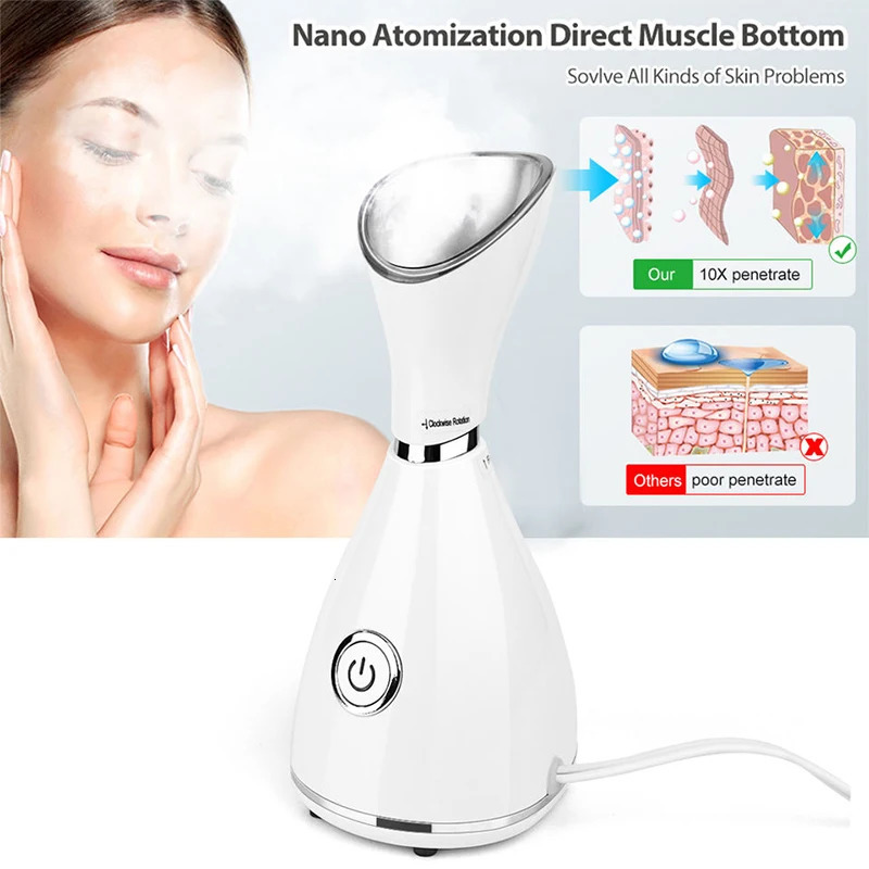 Nano Ionic Face Steamer Deep Clean Moisturizing Steaming Face Skin Care Cold Sprayer Steamer Spa Care Sauna Sprayer 250122