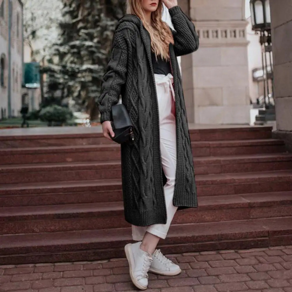 Outwear Chic Rhombus n Lady Cardigan Knitwear Front Open for Office 250109Z