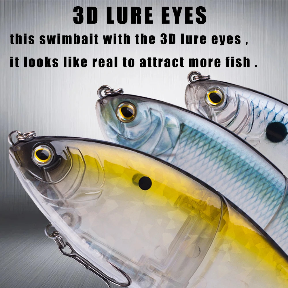 Chans Huang 17.8CM 82G/7 inches 2.89OZ slider connected swimming pool large fishing bait 3D eye swimming pool sinking saltwater gliding bait 250109