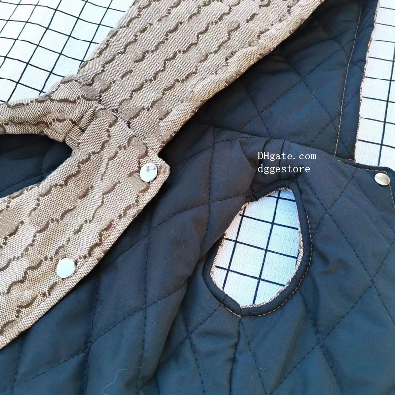 free shipping Designer Clothes Apparel Pets Winter Coat Puppy Hoodie Warm Padded Pet Snow Vest Dog Outdoor Lightweight Small Dogs et Pink XS A414