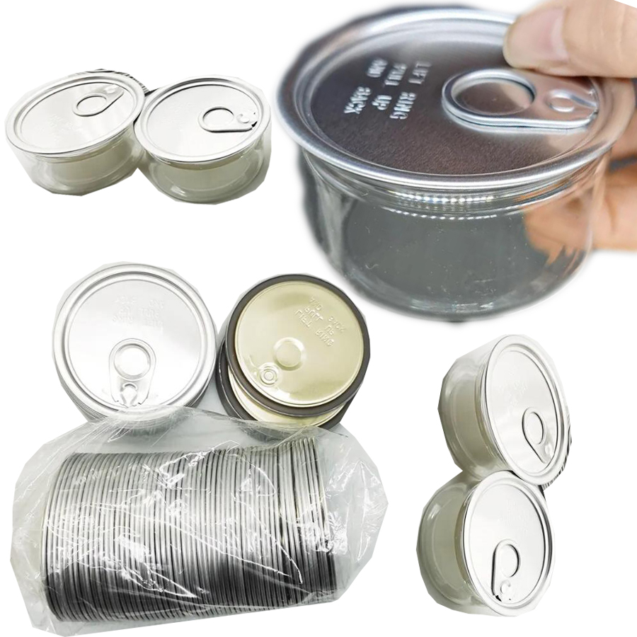 Custom Clear Jars Tin Cans Branding Packaging OEM Labels 30G 50G 100G Transparent Edible Containers Storage
