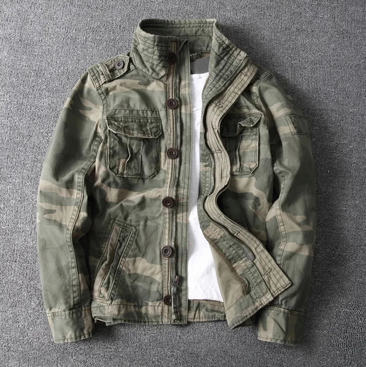 Autumn Winter Mens Camo Jacket Sportswear Thick Jacket Khaki Men Military Camouflage Coat Male Outdoor Work Cargo Jacket Male 250122
