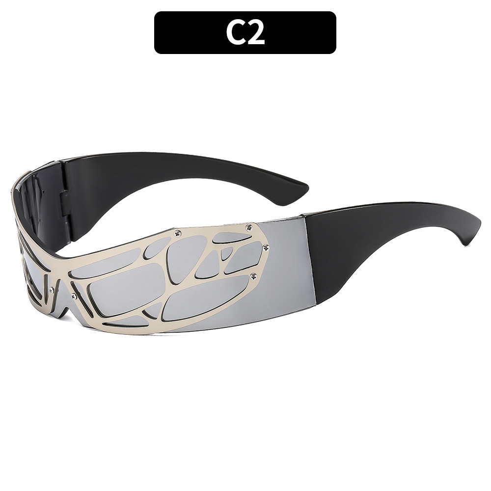2025 Surrounding technology sunglasses, metal mesh sunglasses, sunglasses