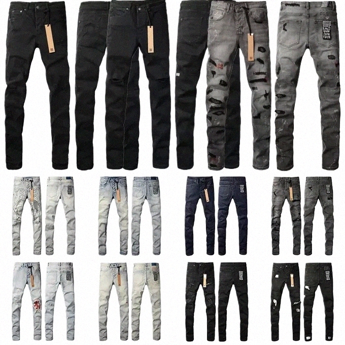 designer jeans ksubi jeans High quality Fashion wash tvintage ripped straight leg mens jeans personality street P6Bz#