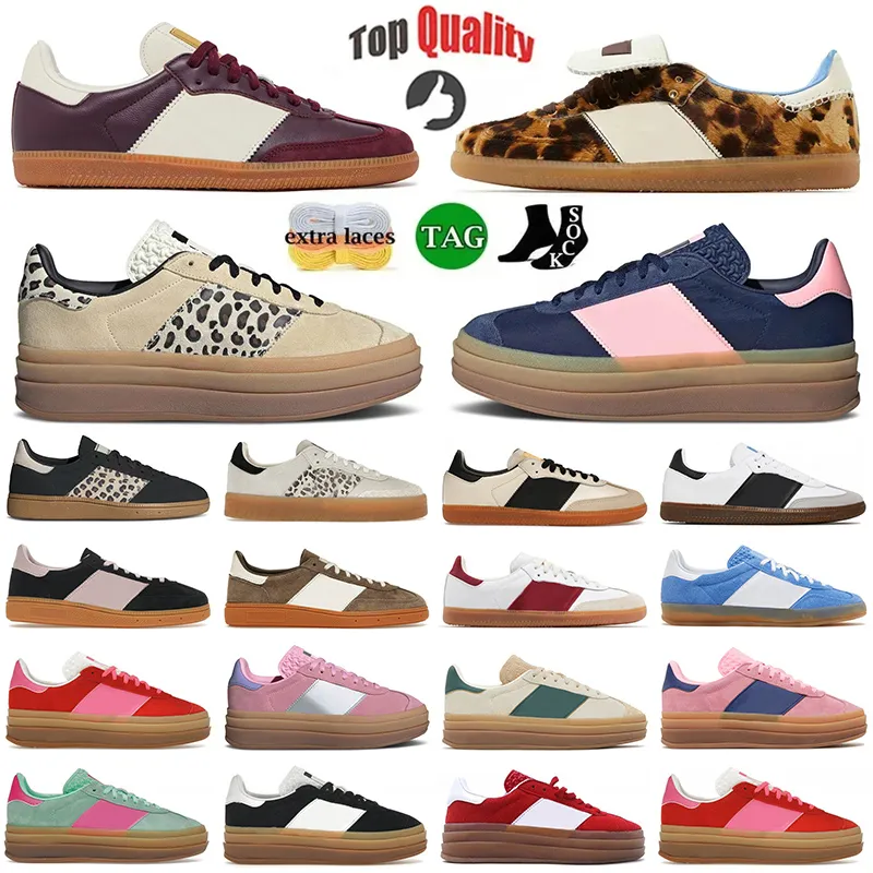 2025 leopard print sneakers luxury designer shoes Earth Strata Gum White Black pink German Cheetah Navy blue mens shoes sneakers womens mens trainers size 36-45
