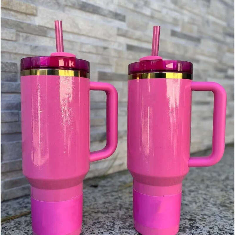 Stock US 14Oz 40Oz TUMBLER Love Shack Fancy Christmas Limited Mug Valentines Day 2025 Ruby Red Sweet Hearts Gift Midnight Glitz Cups