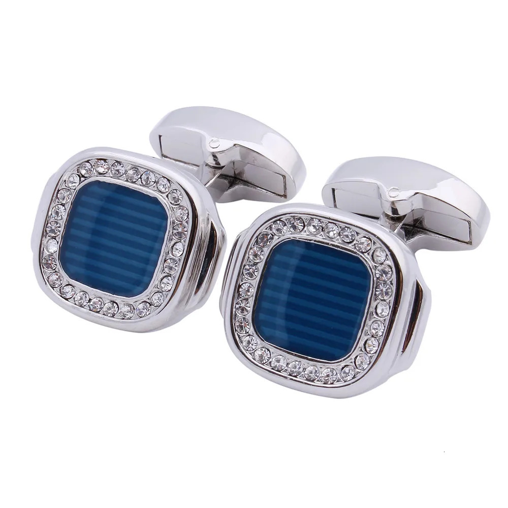Mens cufflinks with gift box black tone brown polished enamel business suit French shirt evening gown set HAWSON 250110