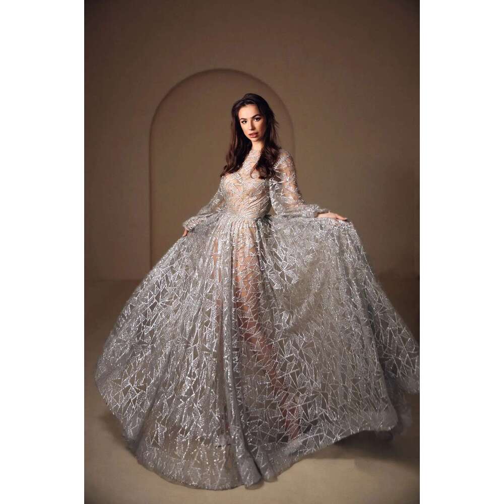 Sleeveless Evening Dresses With A-Neck, O-Neck, Laces, Long Sleeves, Prom Dress, Party Dress