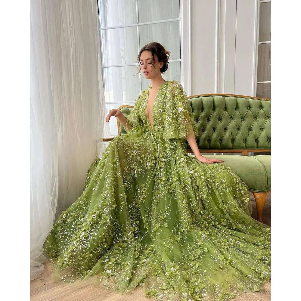 Vibrant-sequins Strapless Dresses, Long Sleeve, Ball Gown, evening Party Dress, Custom, Appliques, Mermaid