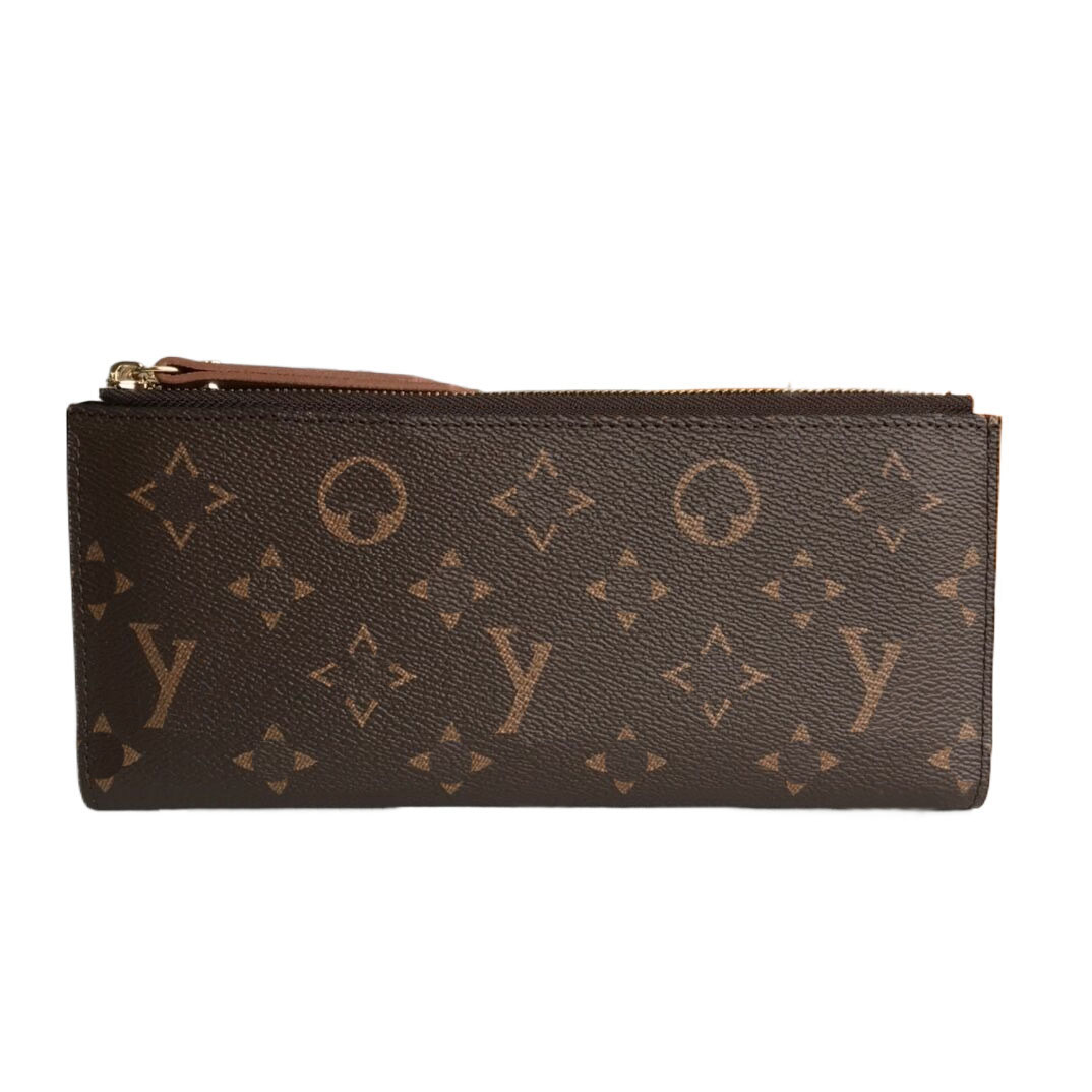 Women's Designer Wallets Fashion Adele Long Purse Premium Quality Classic Flowers & Letters zipper Card Holder Double bag Style Small Clutch with Orange Box