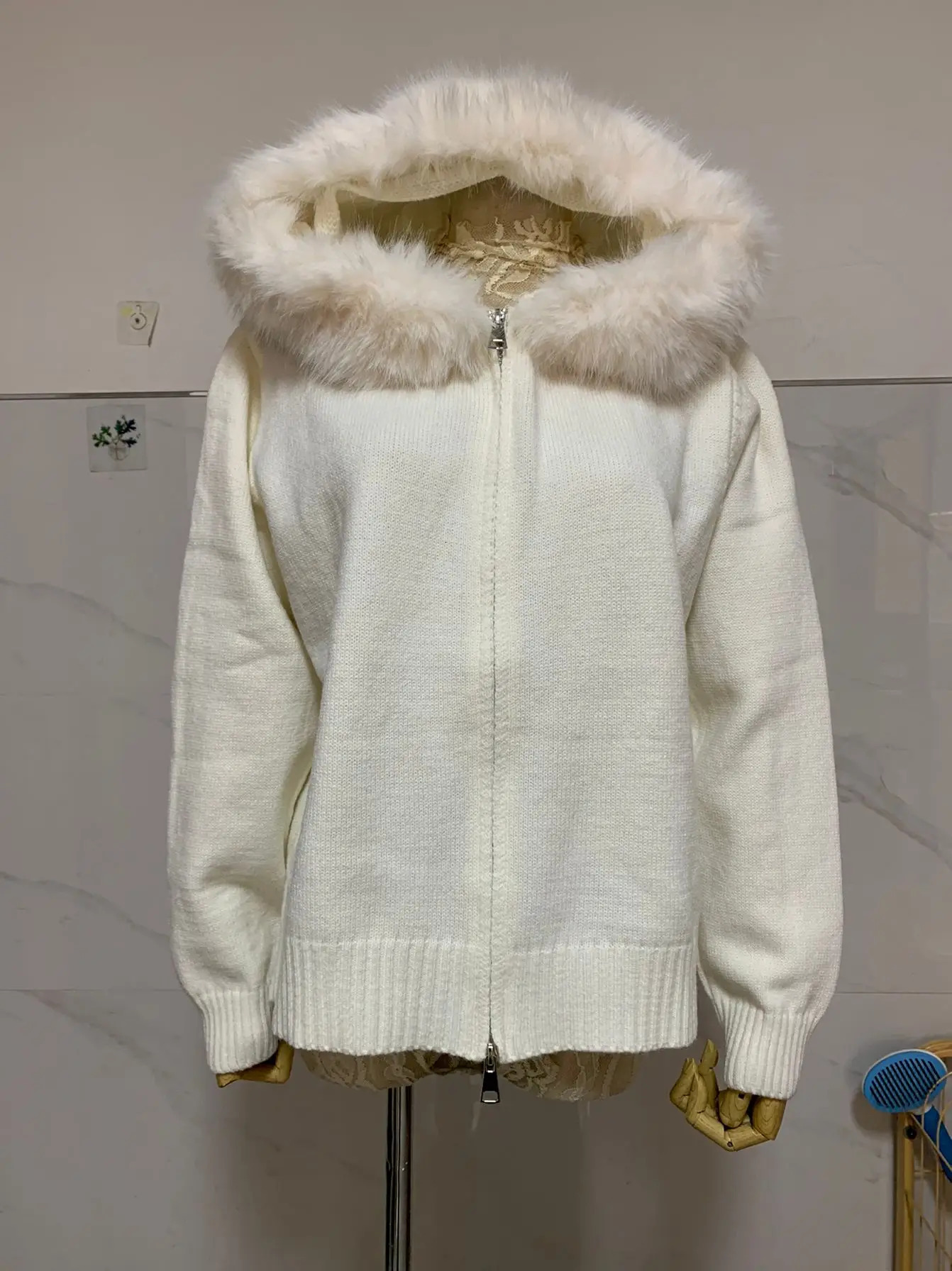 2025 Autumn Winter Clothes Women Cashmere Cardigan Womens Hooded Sweater Zipper Outerwears Jacket y2k Tops Pull Winter Femme 250122