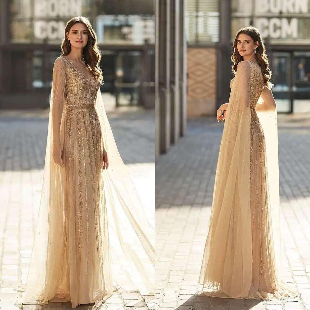 Custom Made Straight V-Neck Evening Sequins, Beading, Sleeveless, Party Dress, The 6660311
