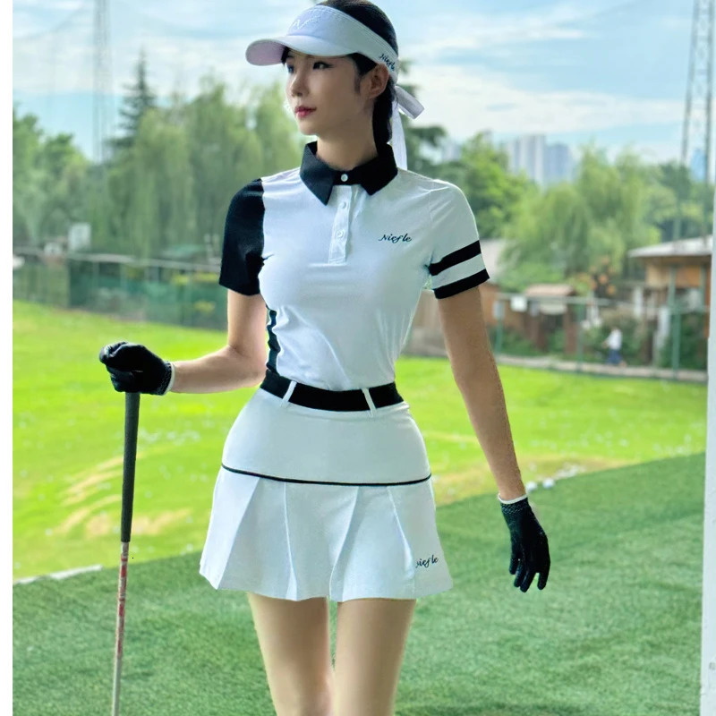 Summer Golf Womens Short Sleeves Breathable and Slimming High Quality Fashionable and Comfortable Outdoor Leisure Sports 250114