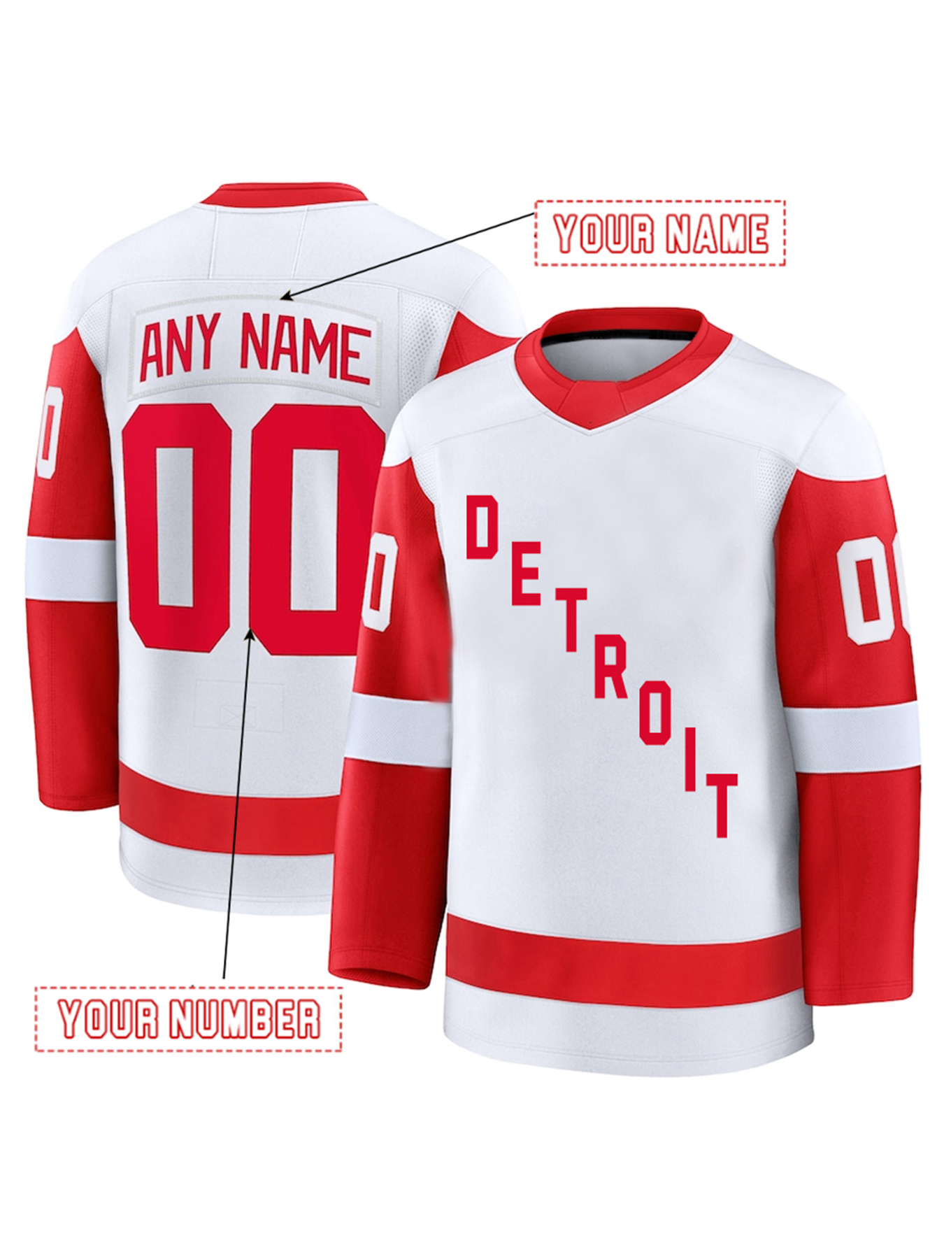 Kane Ray Custom Hockey Jerseys DeBrincat Seider ed Any Name Number Men Women Youth 2025 Winter Classic Jersey
