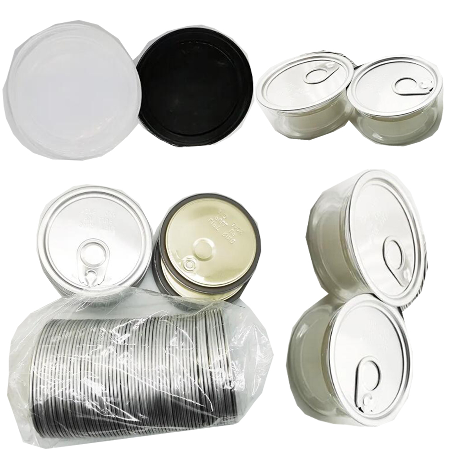 Custom Clear Jars Tin Cans Branding Packaging OEM Labels 30G 50G 100G Transparent Edible Containers Storage