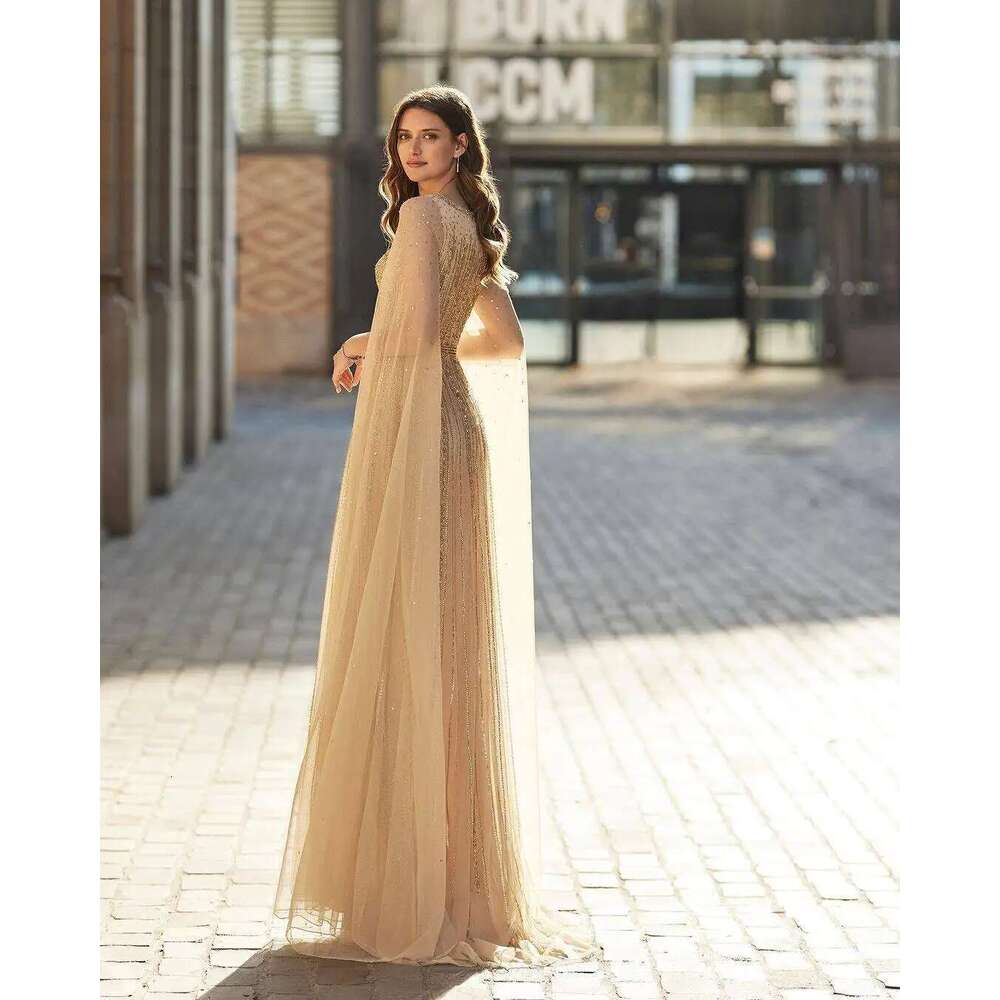 Custom Made Straight V-Neck Evening Sequins, Beading, Sleeveless, Party Dress, The 6660311