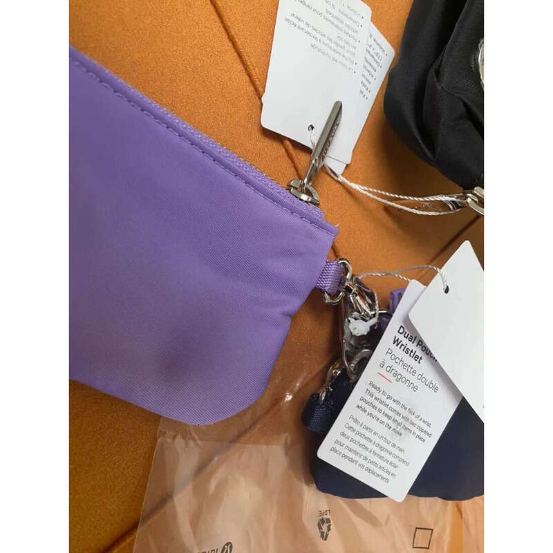 10 Colours Yohain Bag Dual Pouch Mini Zip Around Wristlet Portable Keychain Wallet Coin Purse Pocket Wholesale 1212 Dhl