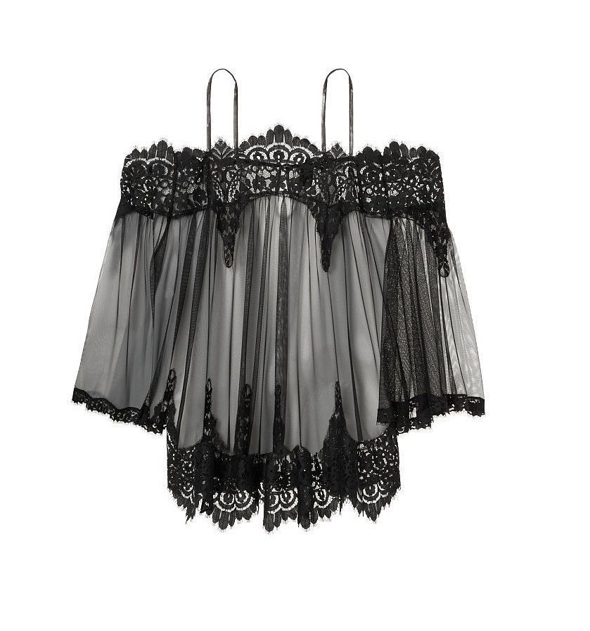 Sexy See Through Lace Sleepwears Summer Off Shoulder Pajama Bralet Lingerie Bra and Pantie Batwing Sleeve Stripe Sleepwear Sets