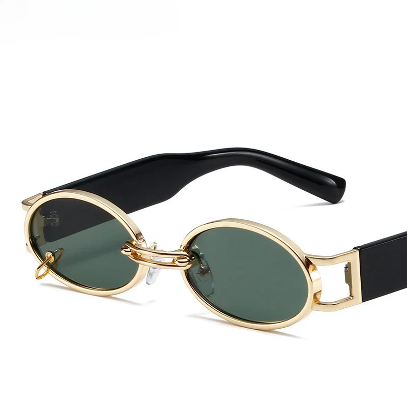 1PC Unisex Plastic Fashion Oval Frame Sunglasses for Street Pography and Beach Travel Party Driving Accessories 250110