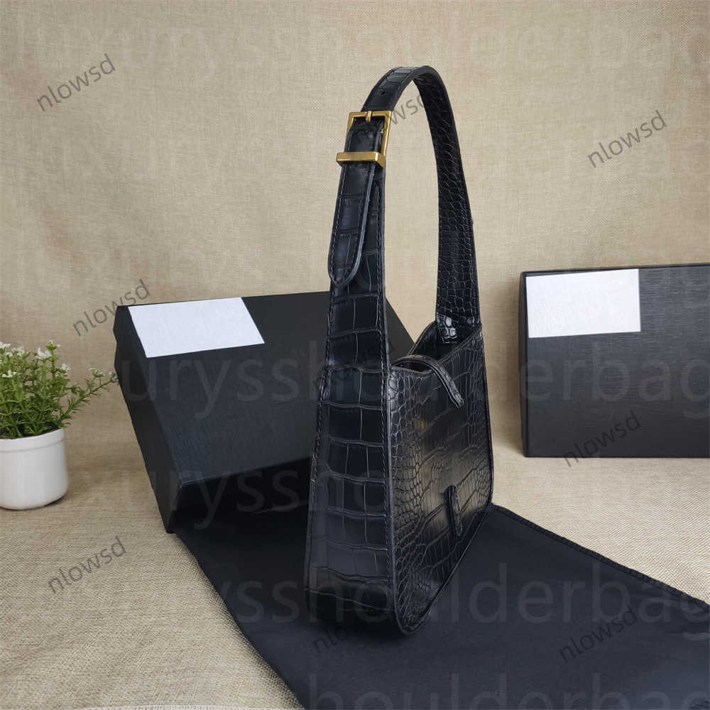 10A Hobo Crocodile Leather Handbags High Quality Underarm Bag Shoulder Fashion Purses Designer Woman Handbag Dhgate Bags Wallet sac e