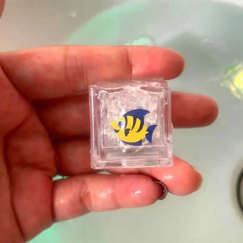 8PCS Cartoon Marine Animal Luminous Ice Cube Bath Toy LED Colorful Luminous Toy Touch Sensitive Luminous Toy T250122