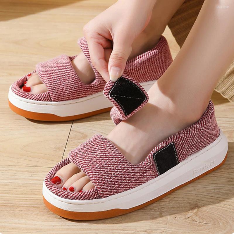 Sandals Diabetic Open Toe With Arch Support Comfortable Walking Adjustable Shoes For Stress Relief hurenlakeshoes