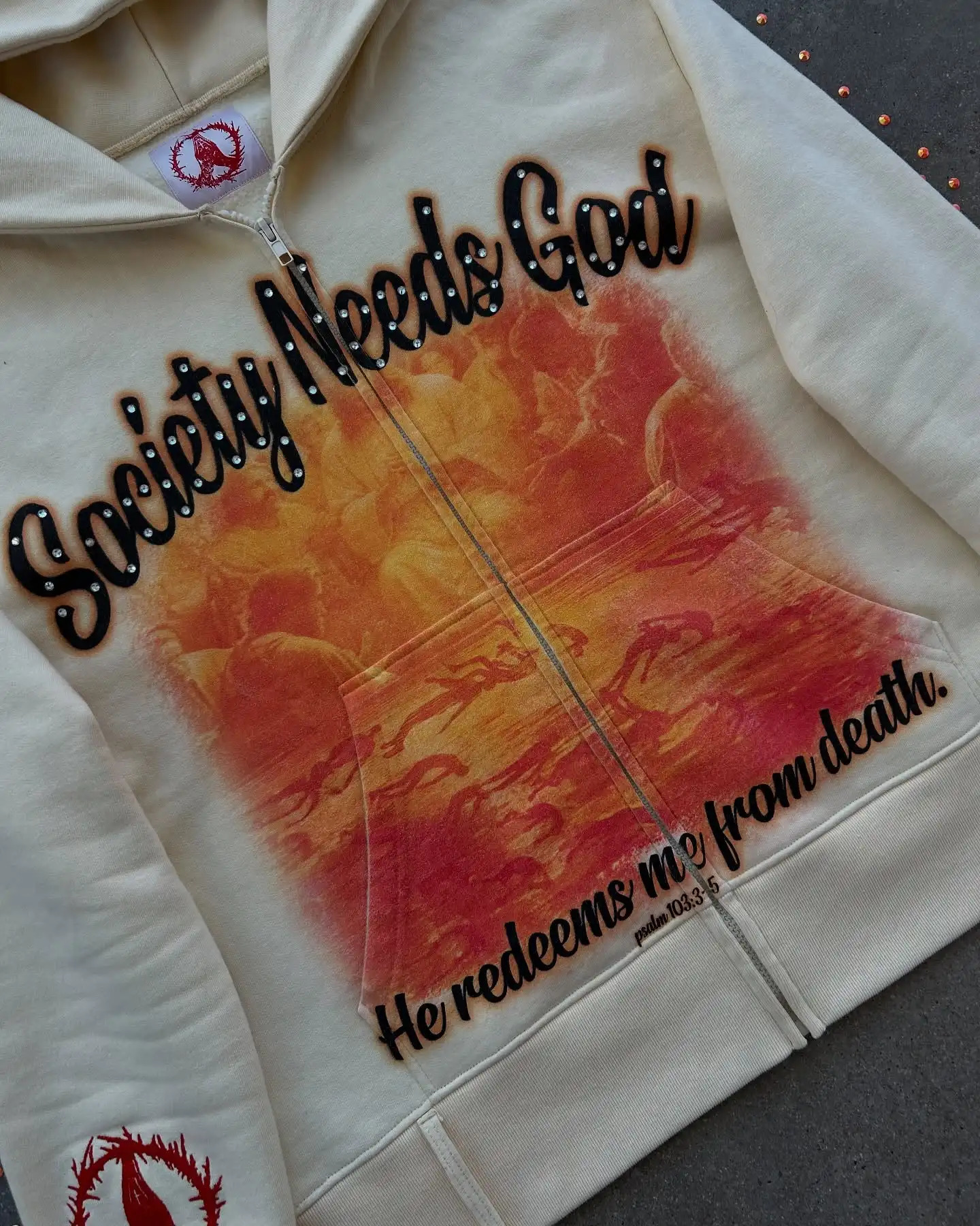 Harajuku Society Needs God Graphic Clothes Men Gothic Oversized Hoodie Sweatshirt Jacket Streetwear Zip Up Hoodie Y2K Coats 250118