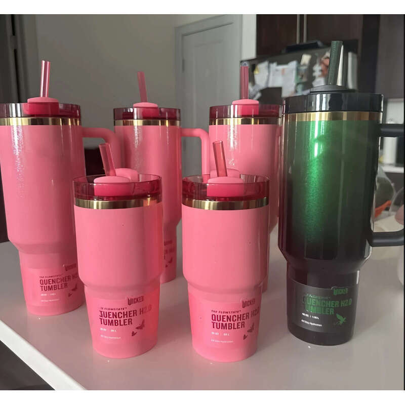 Stock US 14Oz 40Oz TUMBLER Love Shack Fancy Christmas Limited Mug Valentines Day 2025 Ruby Red Sweet Hearts Gift Midnight Glitz Cups