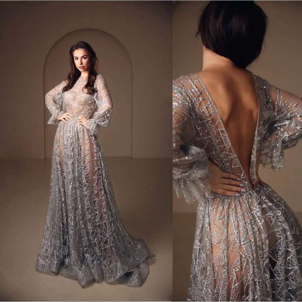 Sleeveless Evening Dresses With A-Neck, O-Neck, Laces, Long Sleeves, Prom Dress, Party Dress