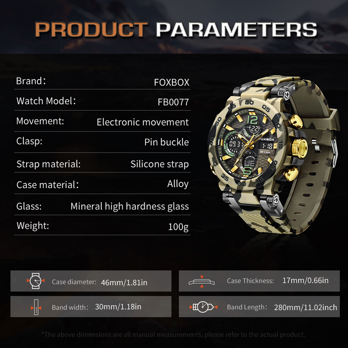 LIGE's new multifunctional fashionable sports timing code watch with waterproof and luminous dual display electronic watch