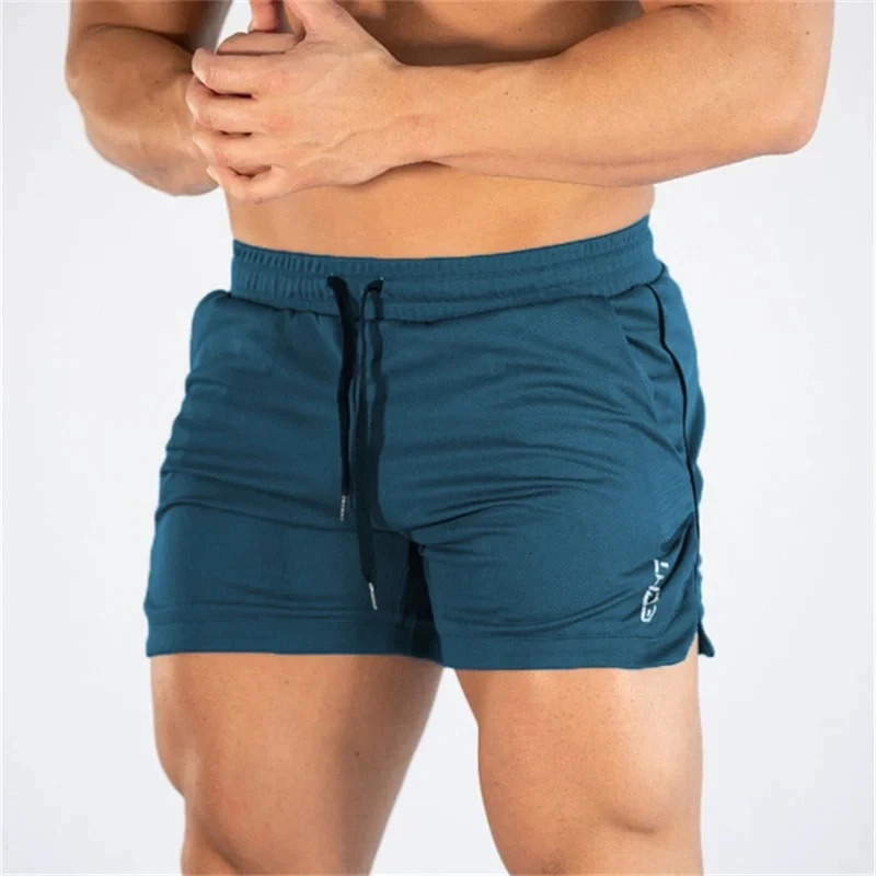 2023 Fitness sports Shorts Men Summer Gyms Workout Male Breathable Mesh shorts Quick Dry Beach Short Pants men Sportswear 250122