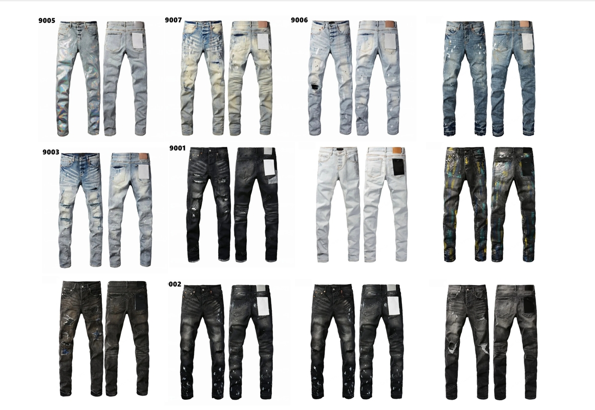 Men's Plus Size Designer Jeans Denim Mens Ripped Motorcycle Trousers Designers Denims Fashion Slim Fit Jeans Men Man Black High-end Quality Rock Hip Hop Pants