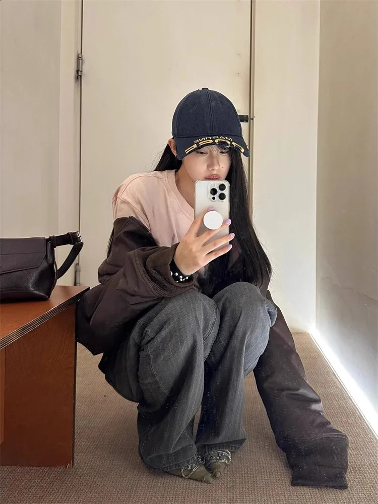 Martine Rose Embroidered Washed Distress Baseball Hat Worn Duck Tongue Hat MZ207 250117