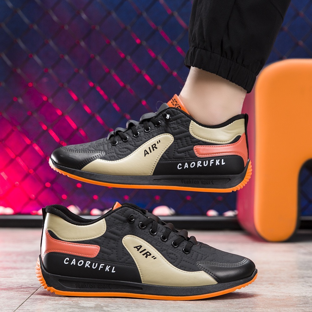 Men's Sports Are Comfortable Simple Trendy Korean Version Men's Shoes Fashionable Versatile Breathable Running Shoes