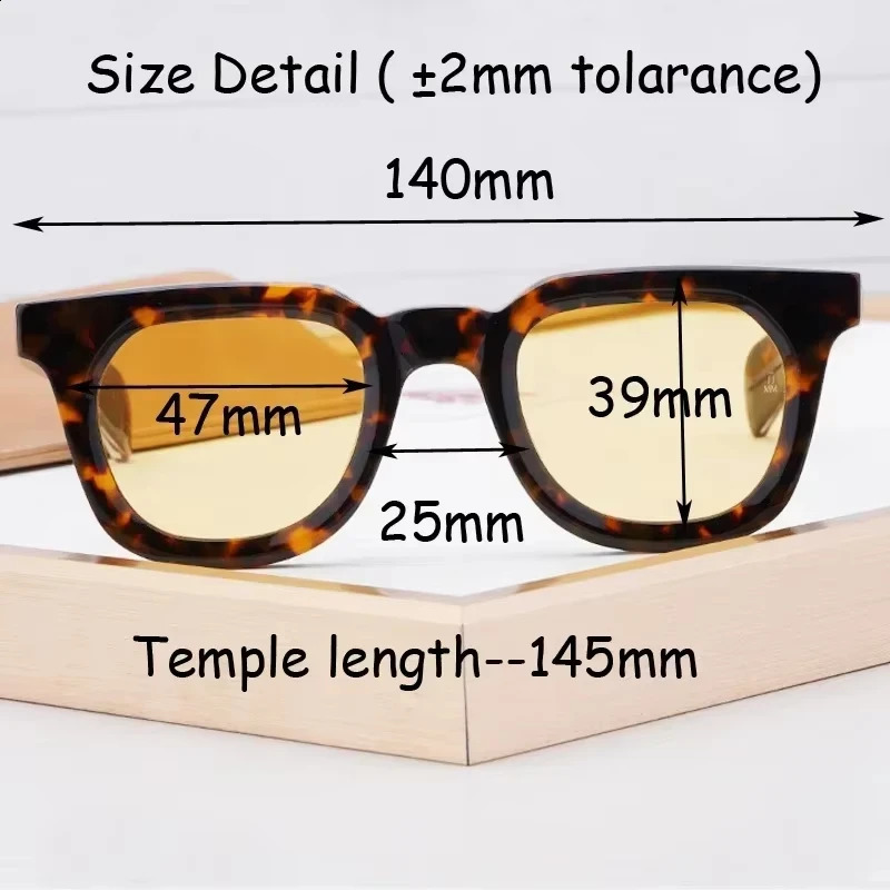 Vendome Sunglasses Top Quality Acetate Female Square Frame Genuine Fancy Handmade Tortoise UV400 Gafas 250117