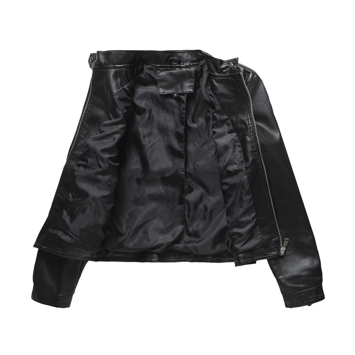 New Womens Leather Long Sleeve Spring and Autumn Thin Jacket Womens Leather Womens Jacket 241209