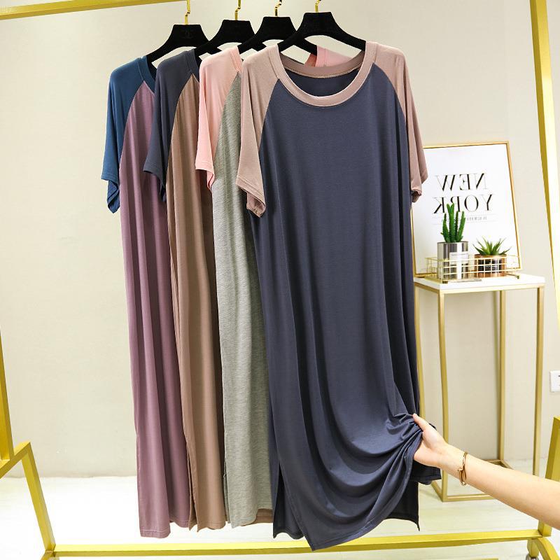 B726-Pure cotton pajamas autumn women's pure cotton brushed plush cloth combed cotton loose long sleeve spring and autumn home clothes suit