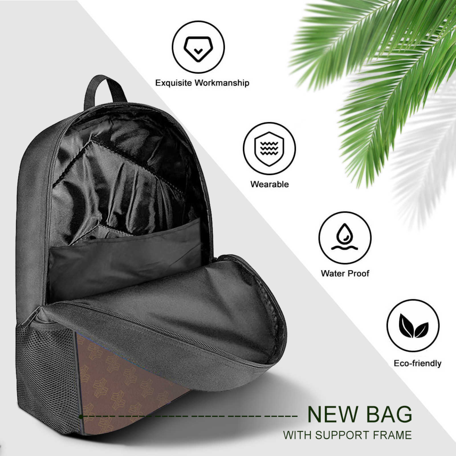 NXY Simple Brown Backpack Bag Large Capacity Backpacks Women Casual Travel Bag Solid Student Schoolbag Backpack Unisex Daypack Hip