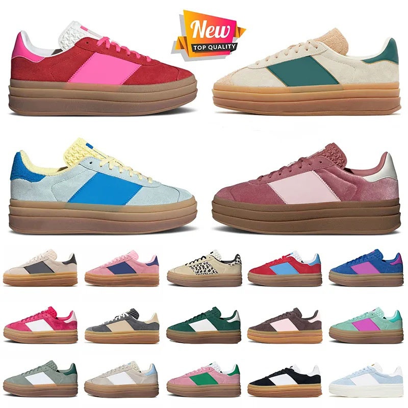 Women casual shoes designer sneakers pink glow platform shoe vegan white gum OG footwear white green Indoor suede Men Women outdoor sports trainers shoes