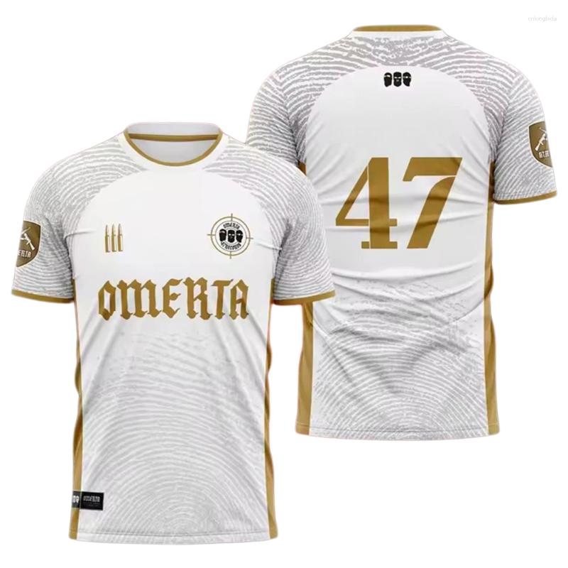 Mens T Shirts Omerta Boxing Fans Mens Outdoor Sportwear 47 T-Shirt Clothes Round Neck Short Sleeve Sports Breathable Tops