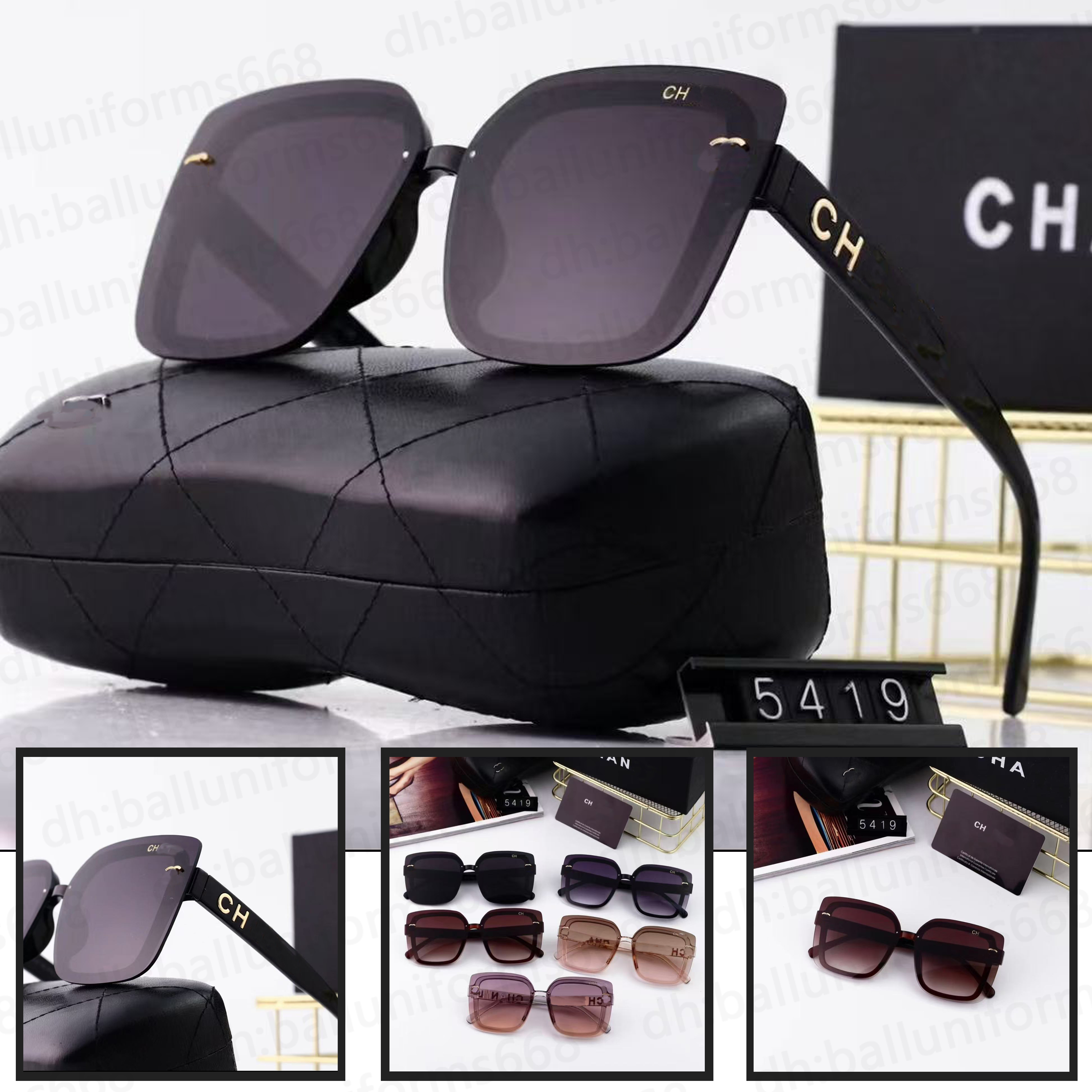 Designer sunglasses fashion Luxury chan sunglasses for women men exquisite Vintage full frame Driving Beach shading UV protection polarized glasses gift with box