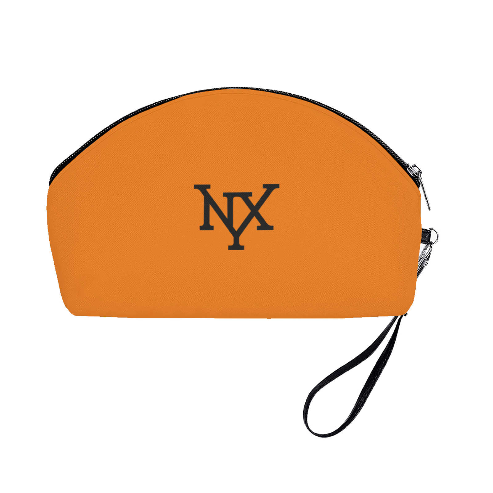 NXY Solid Color Curved Cosmetic Bag Women Casual Storage Bag Female Zipper Travel Clutch Bag Leather Makeup Cases Hip