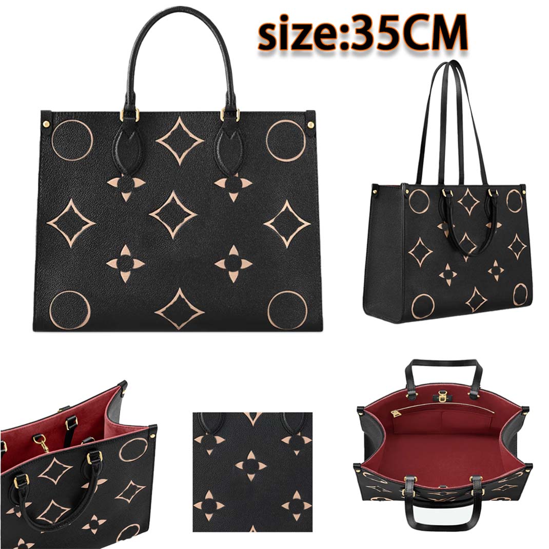 Designer bag tote bag high-quality calf leather handbag large capacity 35cm shoulder bag crossbody bag multi-color shopping bag wallet