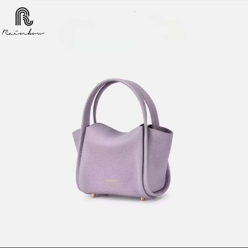 RAINBOW Bucket Designer Crossbody Shoulder Underarm Bags For Women New Fashion Solid Color Travel Female Mini Handbag