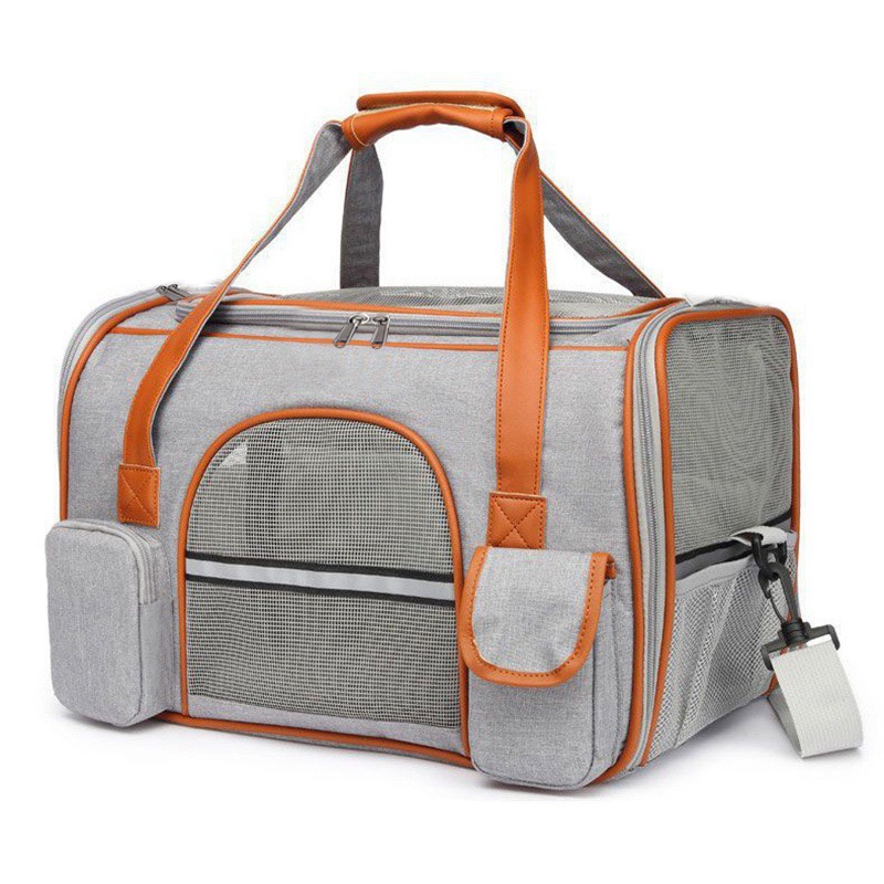 Pet carrier for large cats over 15 LBS Soft side small dog travel carrier Foldable carrying bag Sturdy transport carrier for long distance travel medi