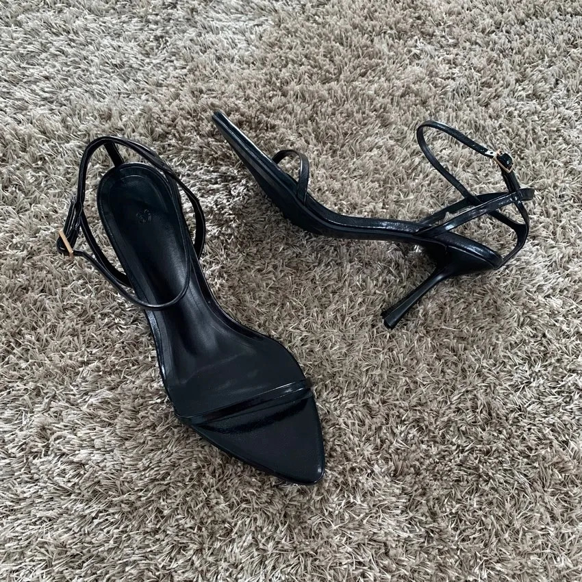 Fashion women shoes sexy high heel sandals pointed toe ankle strap buckle stiletto heels 250117BJ - view 6
