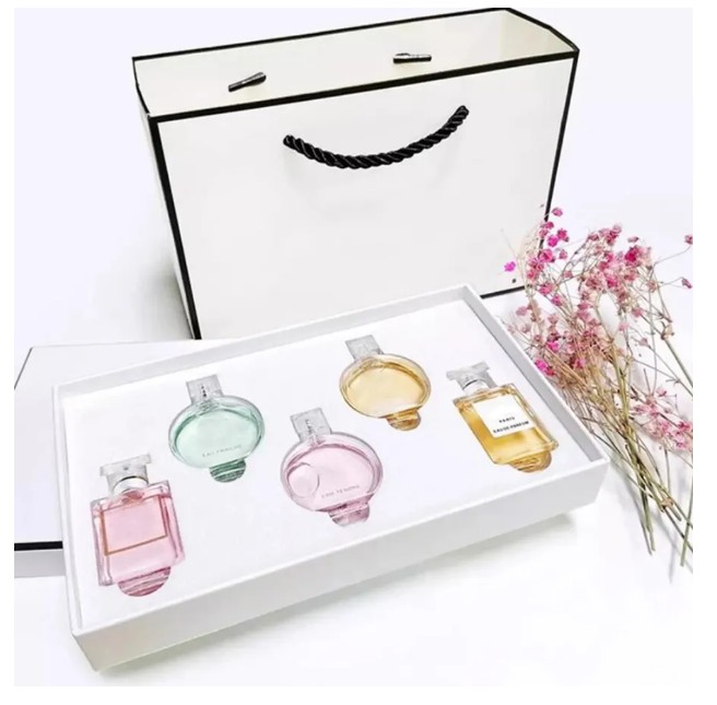 Hottest Sale set 15ml perfume lipsticks eyeliner mascara 5 in 1 with box Lips cosmetics kit for women gift drop man blue fast free delivery