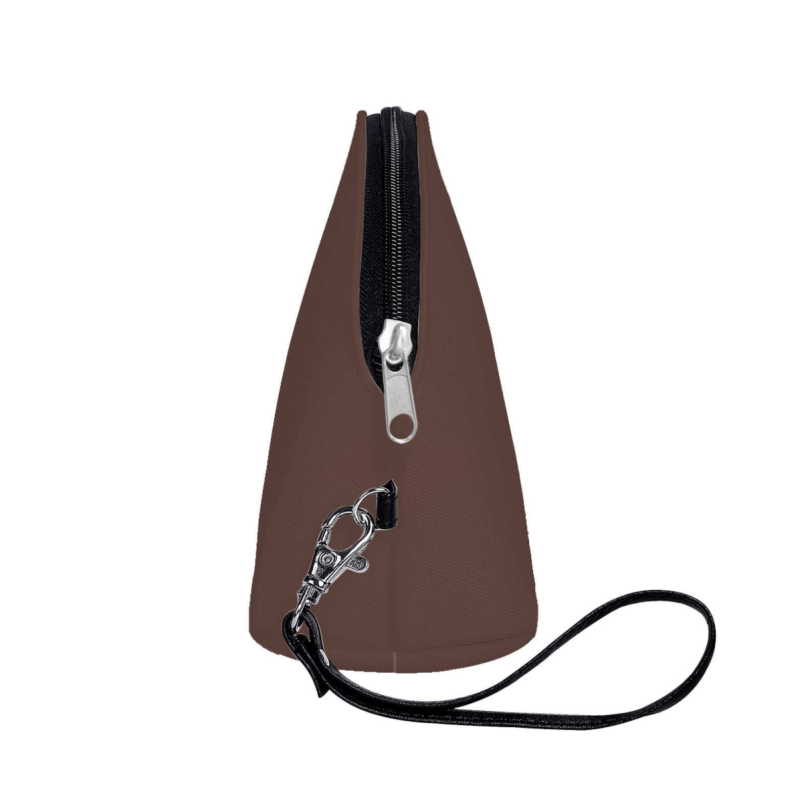 NXY Solid Color Curved Cosmetic Bag Women Casual Storage Bag Female Zipper Travel Clutch Bag Leather Makeup Cases Hip