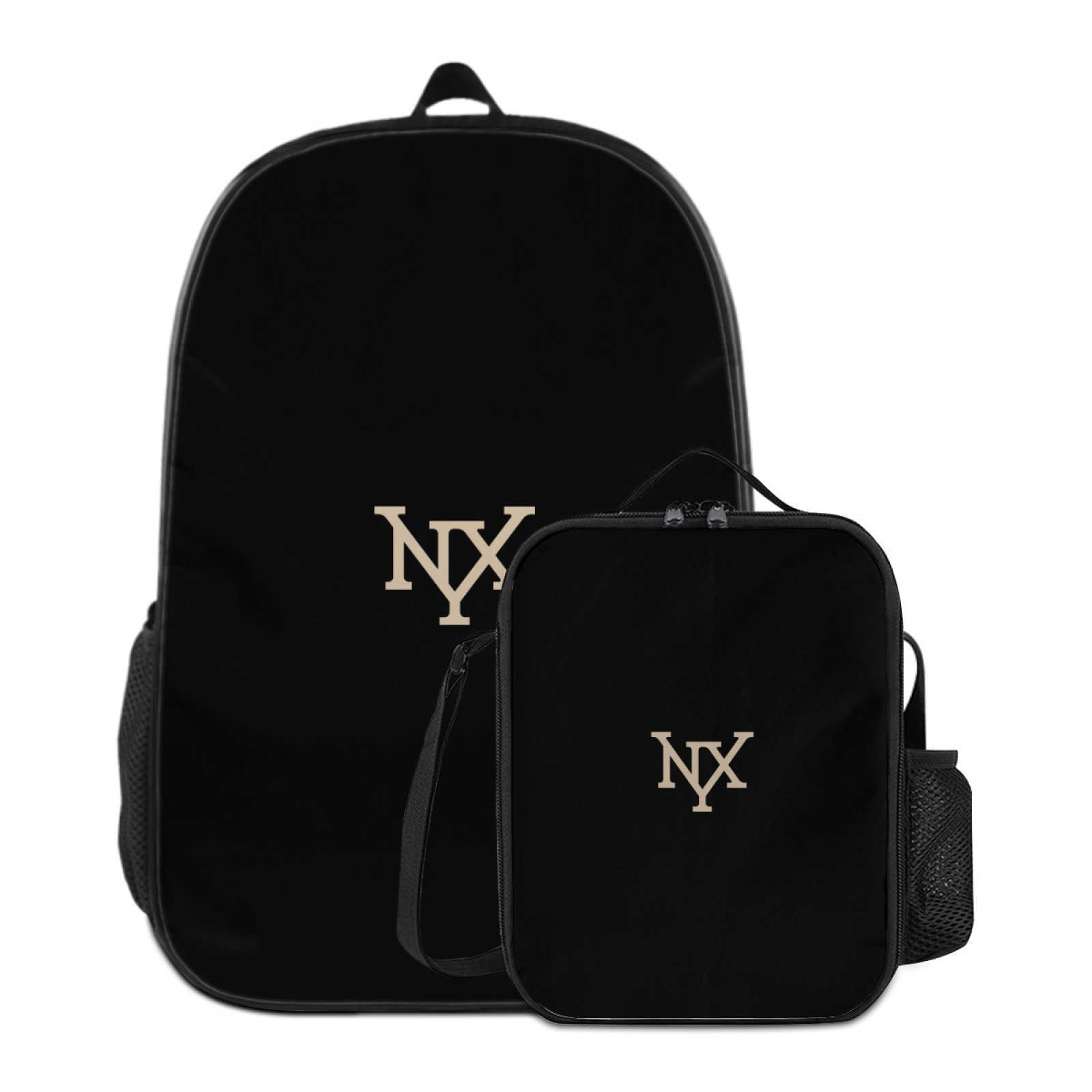 NXY Mens Large Capacity Backpacks Bag For Teenage Girls Laptop School Bags+lunch Bag Outdoor Travel Bag Men Vintage Daypack Book Bag Hip